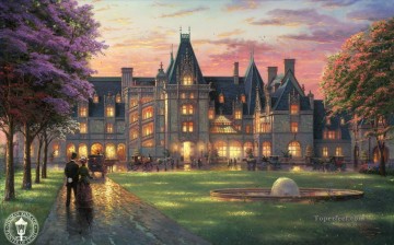 Artworks in 150 Subjects Painting - Elegant Evening at Biltmore TK cityscape